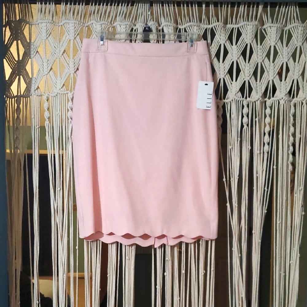 Elle Soft Pink Pencil Skirt